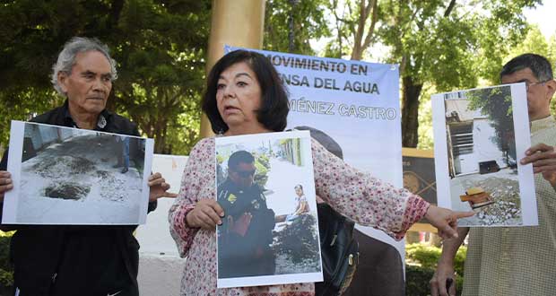 Denunciarán en CNDH “abusos” de Agua de Puebla; piden apoyo a AMLO 