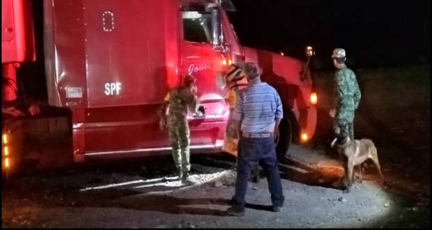 En tanque de gasolina ocultan 250 kilos de droga, GN y Sedena los descubre