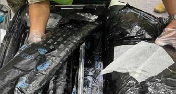Marina asegura 30 kilogramos de presunta droga en el AICM