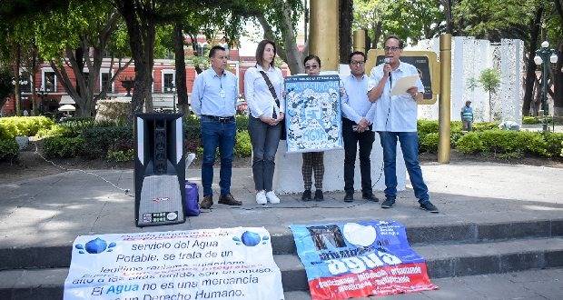 Activistas exigen al Congreso cancelar concesión a Agua de Puebla
