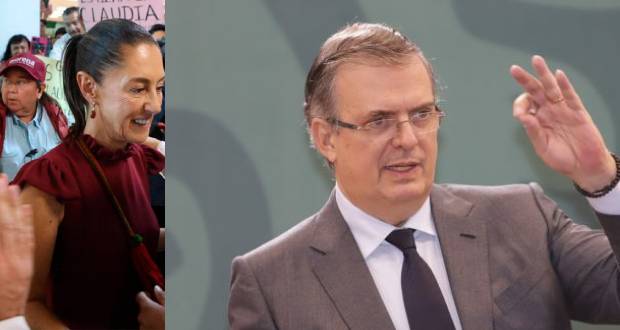 Asegura Ebrard liderar encuestas; Sheinbaum, vitoreada en Durango.