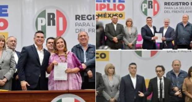 Cuatro aspirantes se registran en la coalición Va por México