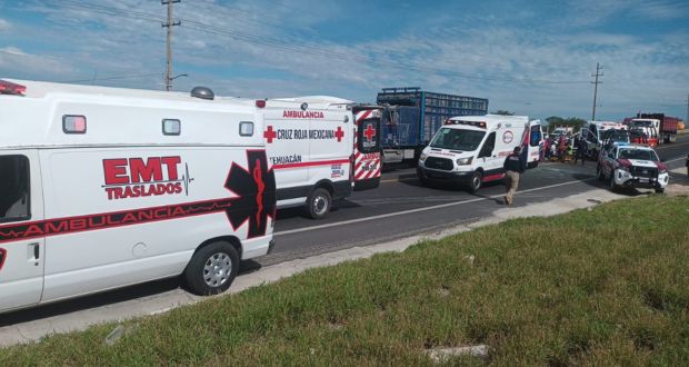 Accidente en la carretera Tehuacán-Orizaba deja 5 muertos; 11 heridos