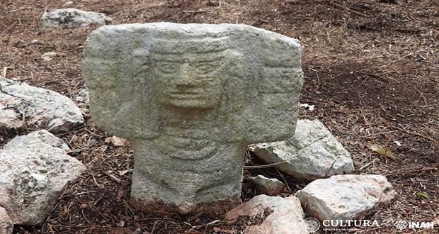 Encuentran escultura maya de “atlante” en Chichén Viejo: Yucatán