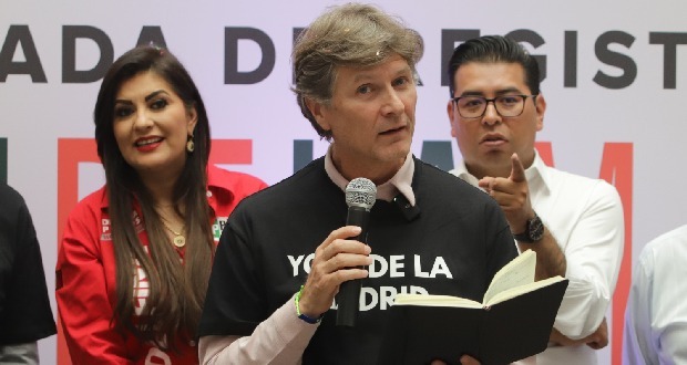 De La Madrid visita Puebla, pide apoyo para juntar mil 500 firmas