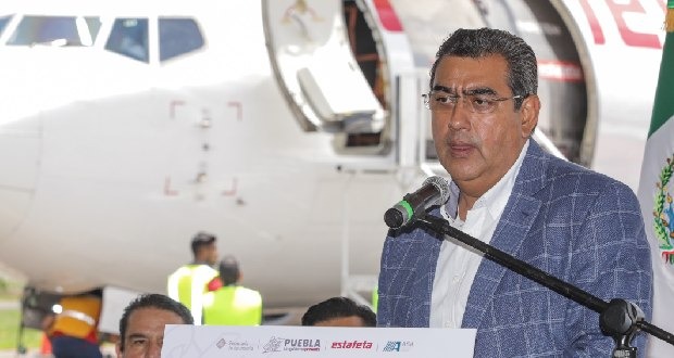 Gobernador de Puebla: Sergio Salomón Céspedes