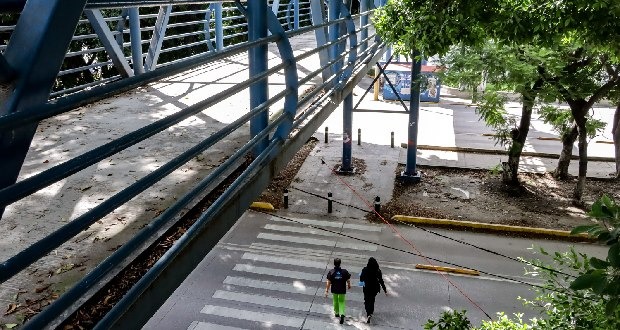 Retirarán puente de Plaza Dorada, el Día Internacional del Peatón