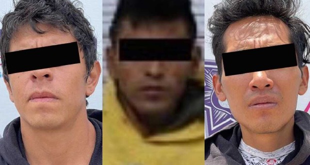 Detienen a tres integrantes de “Los Carniceros” en Puebla Capital