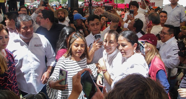 Huerta afirma que Sheinbaum ganará encuesta de Morena en Puebla