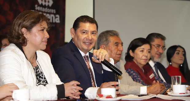 Desde Puebla, Armenta exhorta no cucharear encuestas en Morena