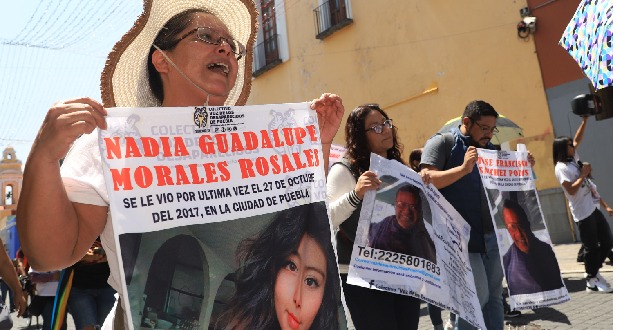 Marchan en Puebla para no olvidar a los desaparecidos; son 3 mil, afirman