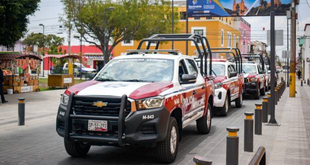San Andrés Cholula invertirá 17 mdp en nuevas patrullas y ambulancias