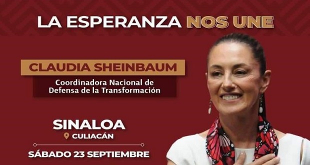 Claudia Sheinbaum y Mario Delgado visitarán Culiacán, Sinaloa