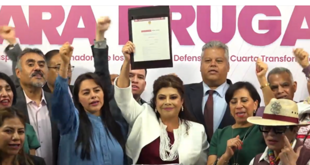 Clara Brugada se registra a proceso interno de Morena en CDMX