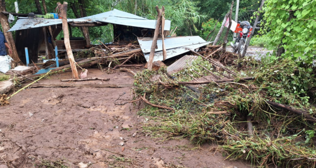 En Chila de la Sal, 21 viviendas afectadas tras fuertes lluvias