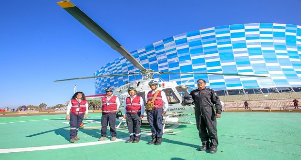 Gobernador de Puebla reactiva tres helicópteros para otorgamientos