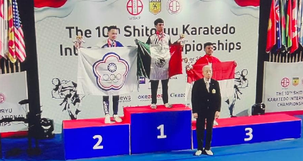 Los karatecas poblanos Caleb Fajardo y Emiliano Castrejón ganaron medalla de oro  y dos de bronce en el mundial del ramo.