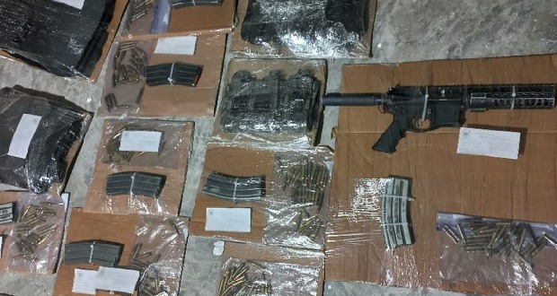En Veracruz desmantelan campamento clandestino y aseguran armamento