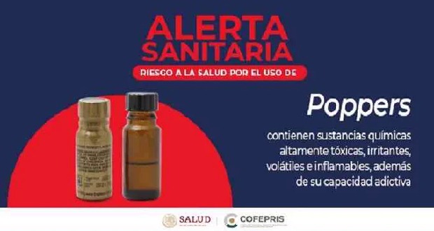 Cofepris alerta por el consumo de ‘poppers’; son tóxicos