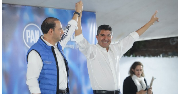 Marko Cortés destapa a Eduardo Rivera para la gubernatura de Puebla