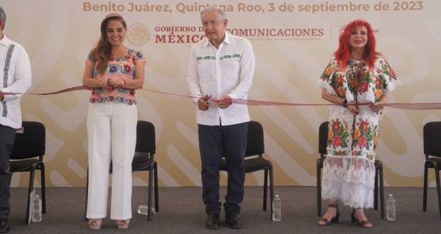 AMLO inaugura el bulevar Luis Donaldo Colosio en Cancún