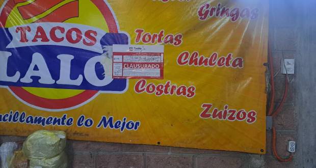 Clausuran 11 negocios de Puebla por operativos de fiestas patrias