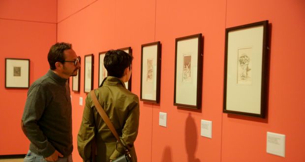 Con 80 grabados del artista español, Francisco José de Goya y Lucientes, inauguraron la exposición "Los Caprichos de Goya"