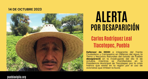 En Tlacotepec, denuncian desaparición de activista; había recibido amenazas de edil 