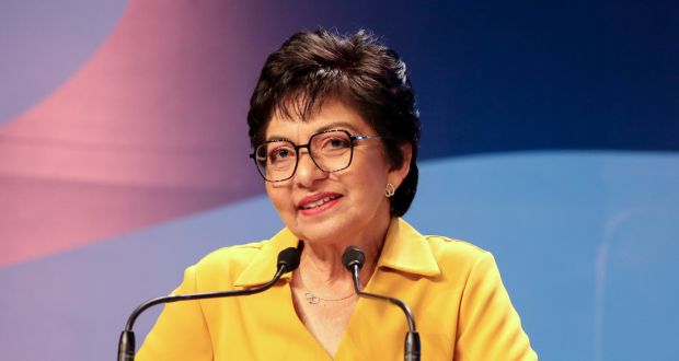 La rectora Lilia Cedillo Ramírez, rindió su segundo informe de labores al frente de la BUAP