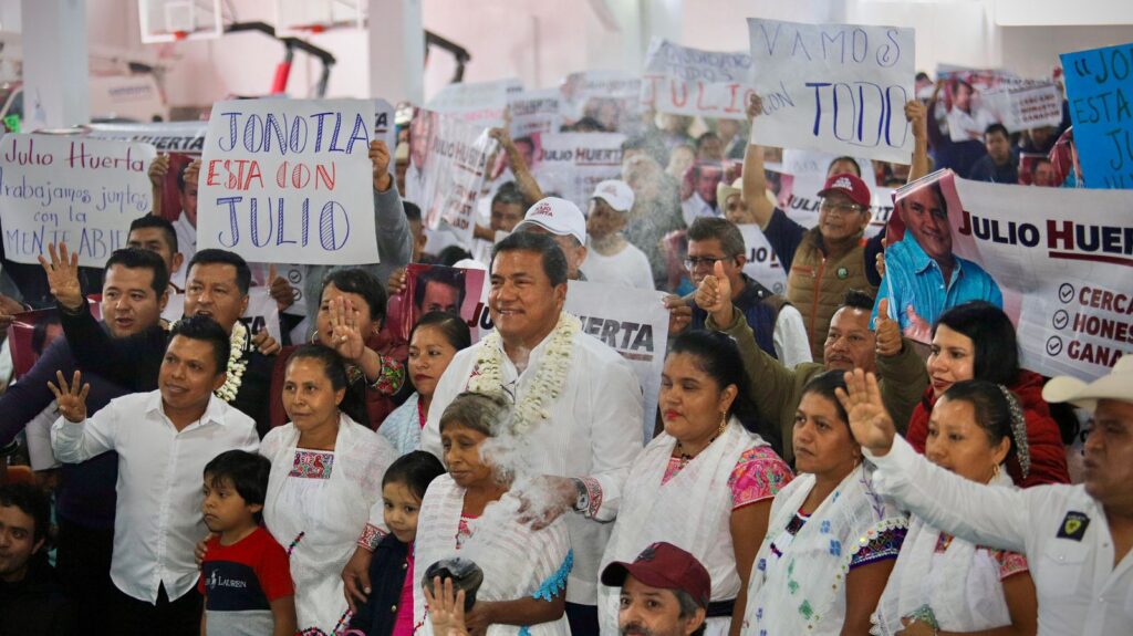Julio Huerta agradeció el apoyo a su campaña en Puebla