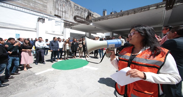 Participa LXI Legislatura en el Simulacro Estatal 2023