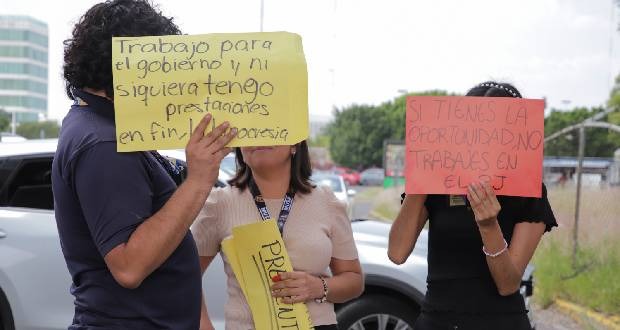Trabajadores del Poder Judicial vuelven a protestar por descuento del ISR