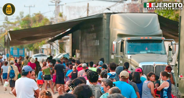 Entes federales refuerzan labores de recuperación en Guerrero. Foto: Redes sociales.