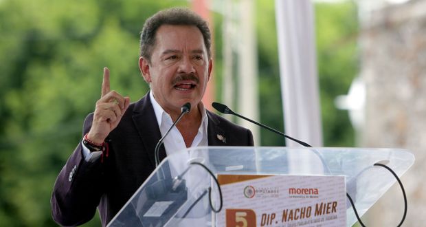 Mier afirma tener el apoyo de los comités para encabezar la 4T en Puebla.