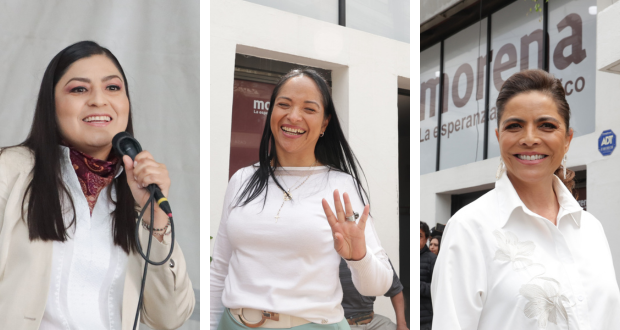 Claudia Rivera, Liz Sánchez y Olivia Salomón, celebran acuerdo de paridad de género del INE