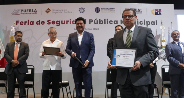 Policía de San Pedro Cholula, reconocida por certificar a elementos: SSP