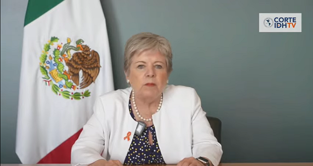 Alicia Bárcena pide a Corte Interamericana pronunciarse sobre trafico ilegal de armas. Foto: Redes sociales.