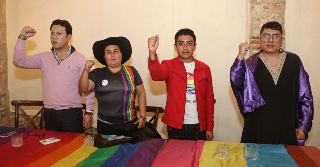 Integrantes de la diversidad sexual exigen seguridad para elección de 2024. Foto: EsImagen.