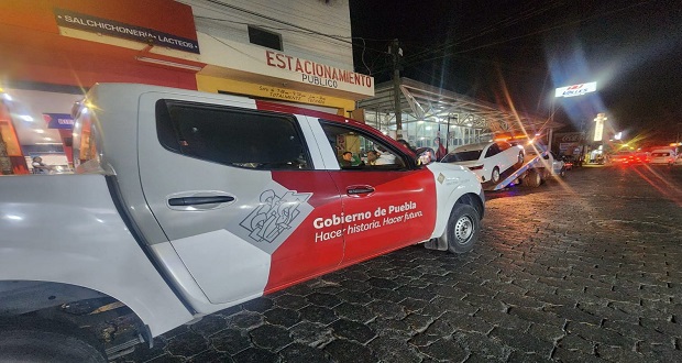 SMT detiene a unidades de aplicación “InDrive” en Tehuacán.