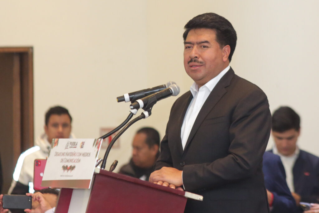 Se reforzará seguridad en Coronango tras enfrentamiento; es complejo: Aquino. Foto: Gobierno de Puebla. 
