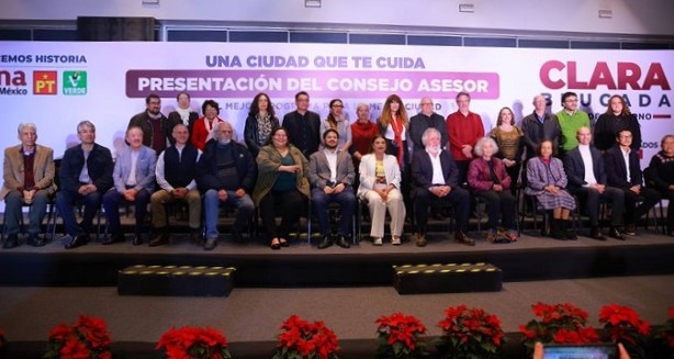 Encinas, Meyer y Julieta Fierro en consejo de Brugada para CDMX. Foto: x/ A_Encinas_R
