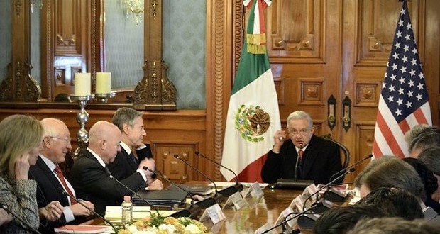 AMLO acuerda con Blinken, evaluaciones periódicas de la migración. Foto: X / @SecBlinken