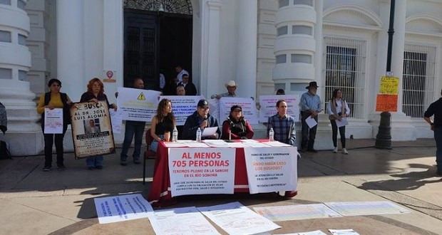Afectados denuncian abandono de plan de salud a afectados del Rio Sonora. Foto: X / @CuencaRioSonora