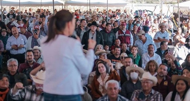 Sheinbaum resalta unión con productores para rescatar al campo mexicano. Foto: Especial.
