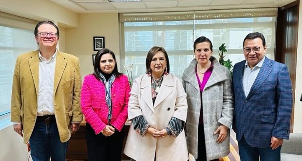 Próxima presidenta del Tribunal Electoral se reúne con Xóchitl Gálvez. Foto: Especial.