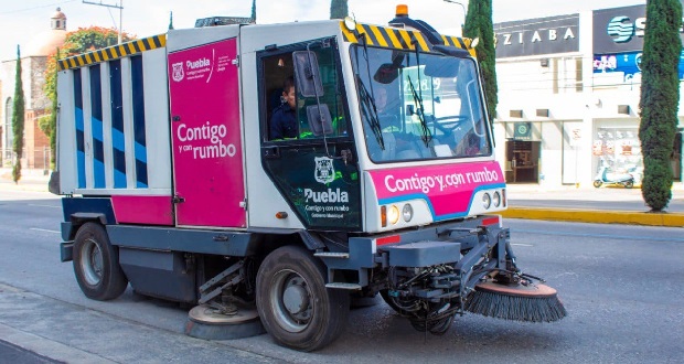 Limpieza de Puebla atiende más de 34 mil kilómetros de vialidades