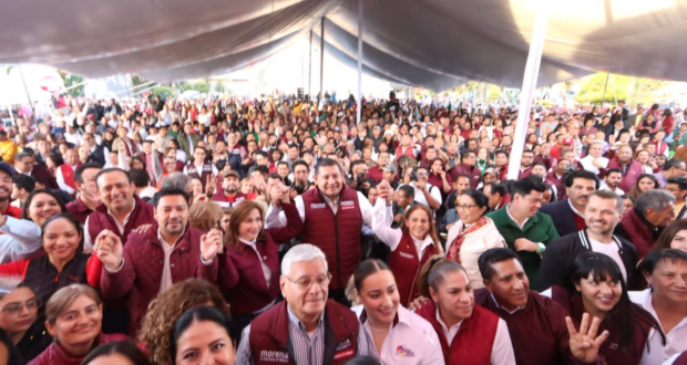 En arranque de precampaña, Armenta segura legislativo para Morena en Puebla