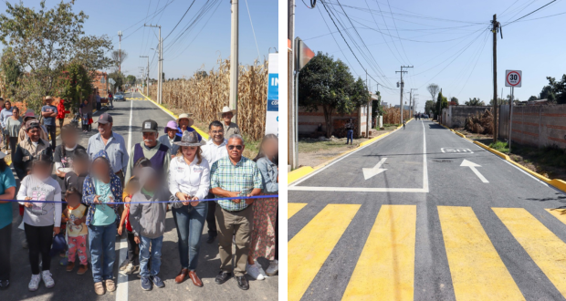 Pavimenta calle 2 oriente en San Pedro Cholula; beneficiará a 258 familias