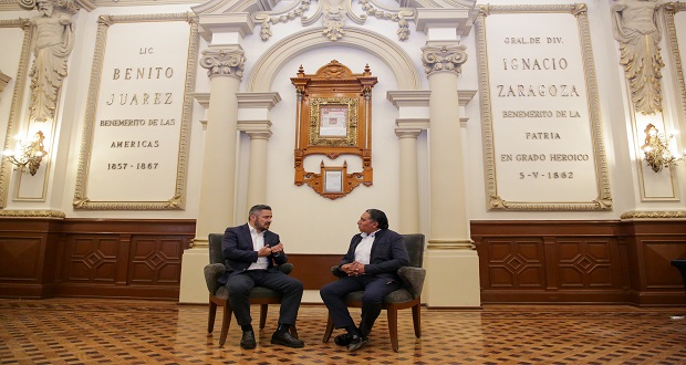 Hay buena relación con el gobierno del estado, dijo el edil de Puebla