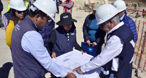 Rectora supervisa el avance de CU2 BUAP; prevé 7 edificios antes de julio